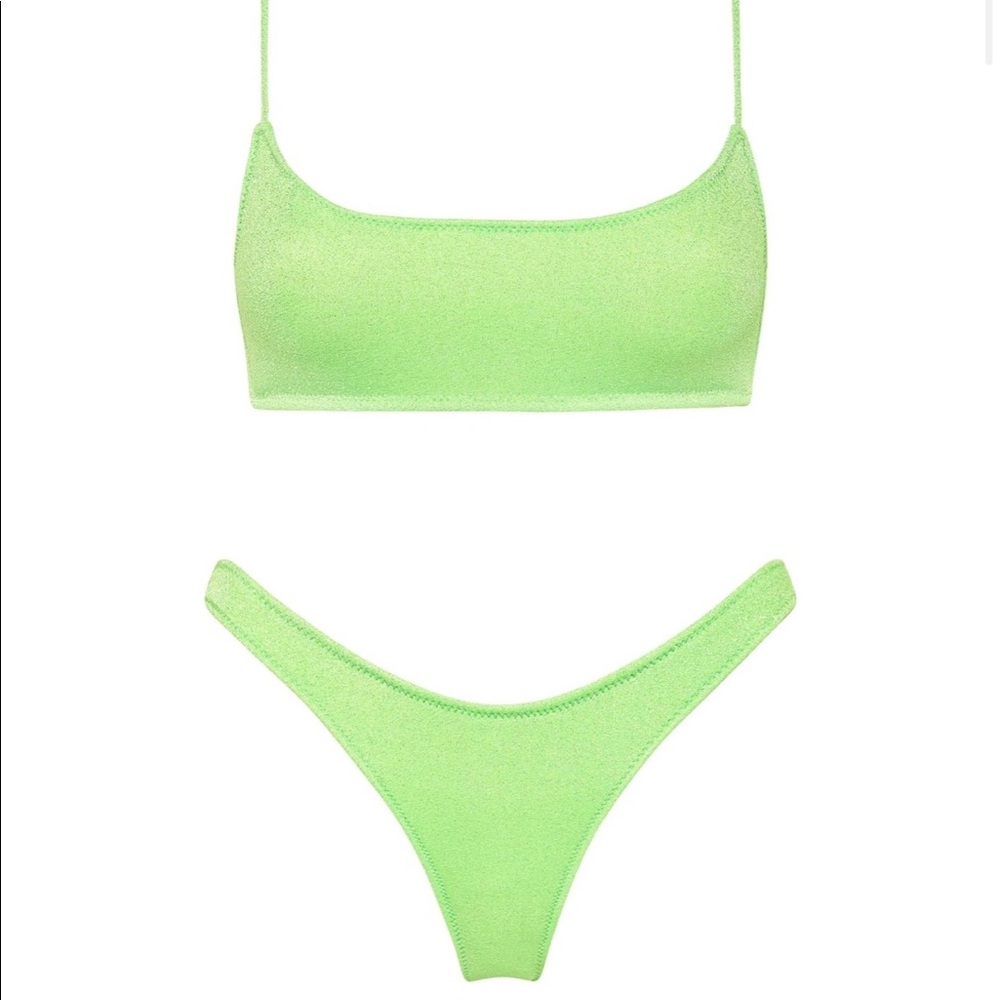 MICA LIME SPARKLE TRIANGL BRAND NEW BIKINI!!!
